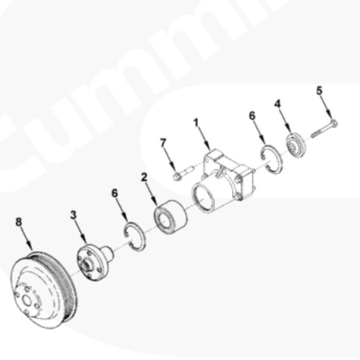 3926855 Cummins Engine Parts 6CT ISC ISL QSC QSL Вентиляторная шкива для вилочных погрузчиков Модель CPCD100-300